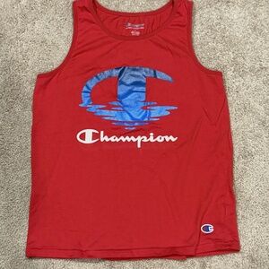 Champion Boys Large Red & Blue Tank Top